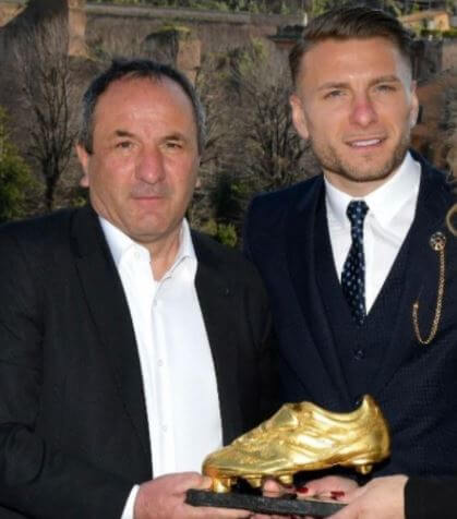 Antonio Immobile with his son Ciro Immobile.